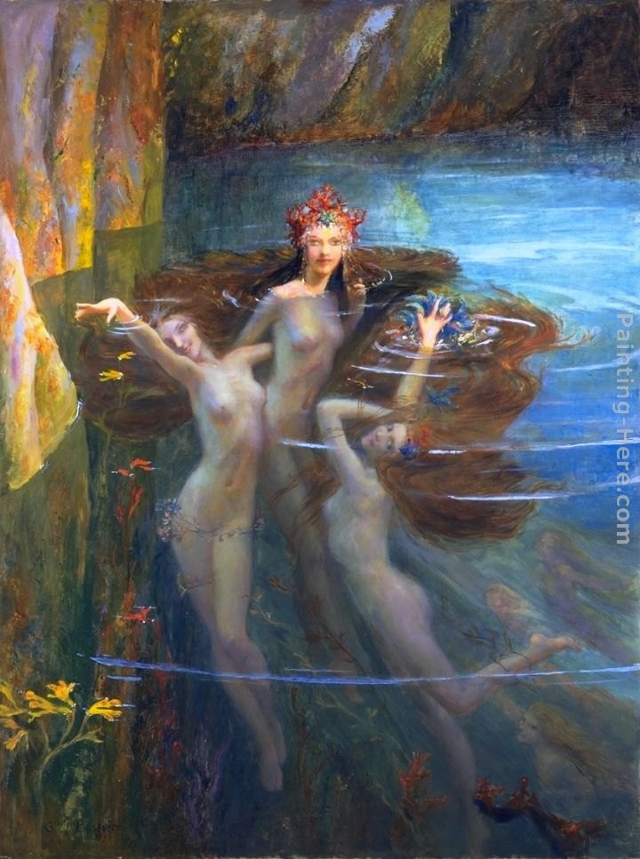 Gaston Bussiere The Nereides